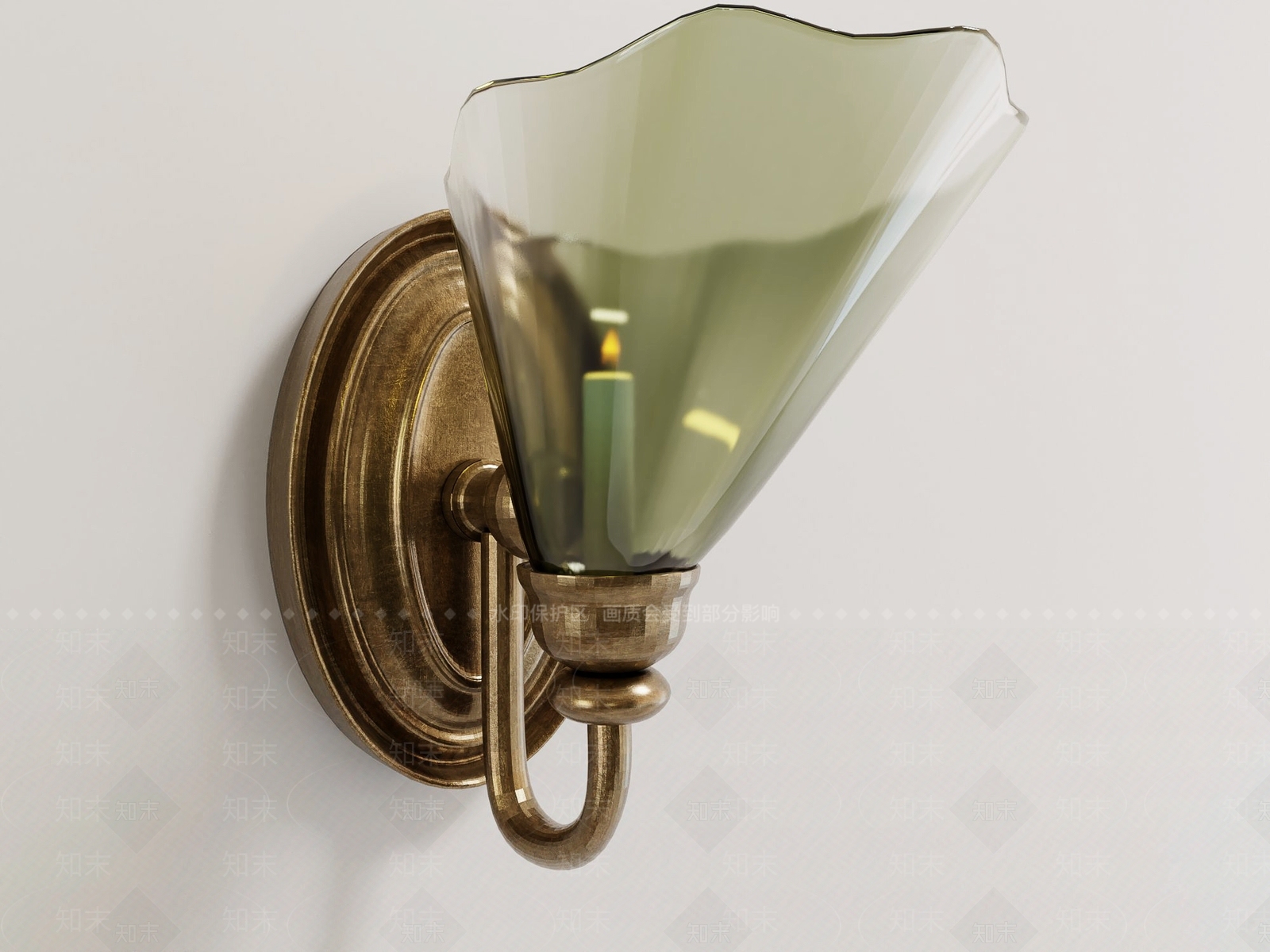 复古壁灯SU模型下载【ID:1193437566】