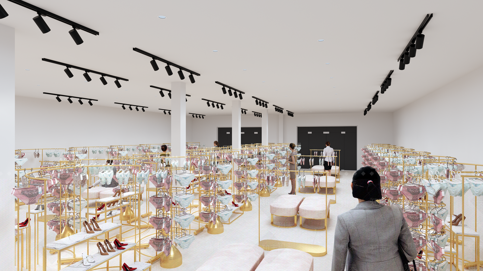 现代服装店3D模型下载【ID:1193437607】