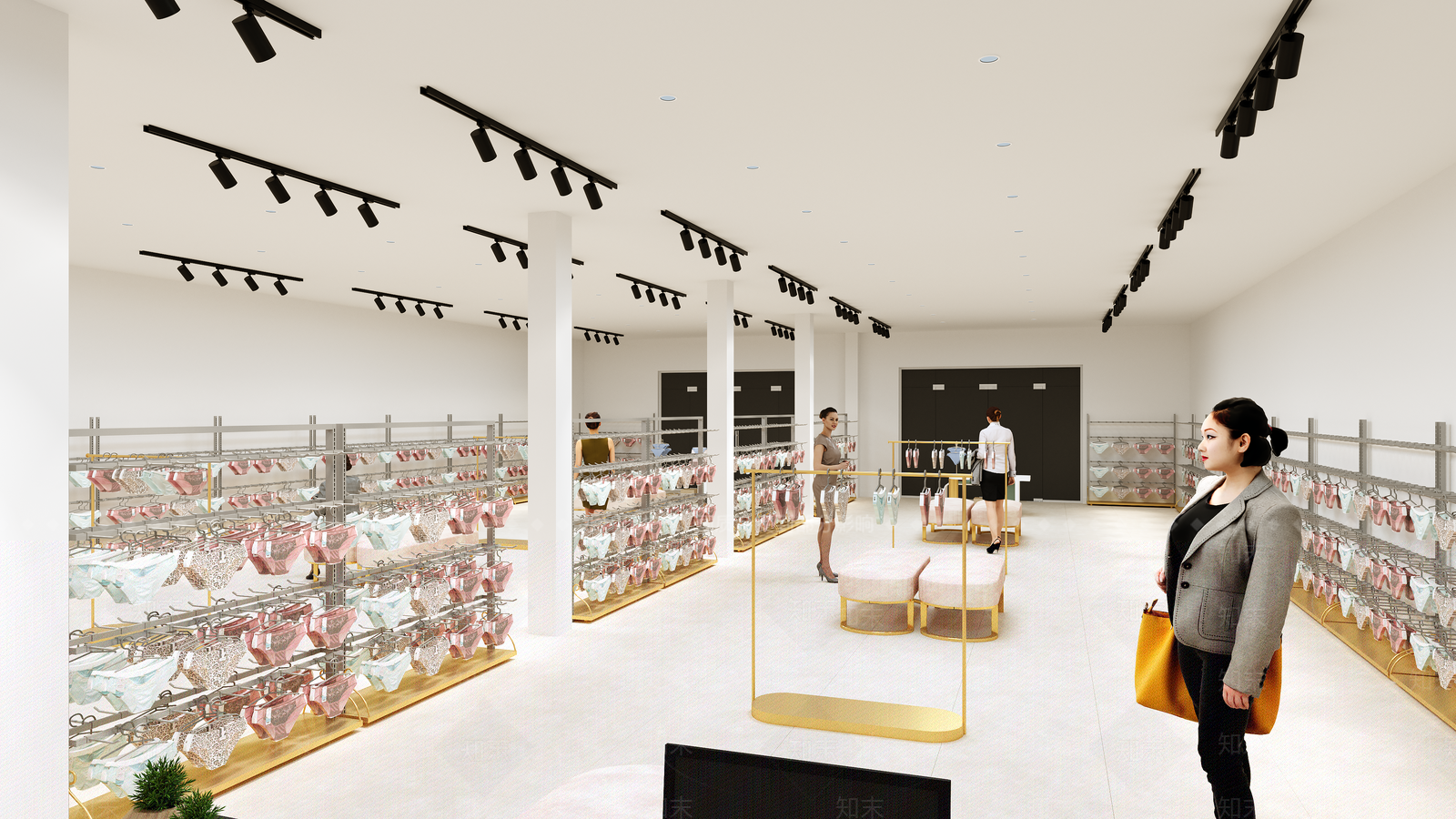 现代服装店3D模型下载【ID:1193437870】