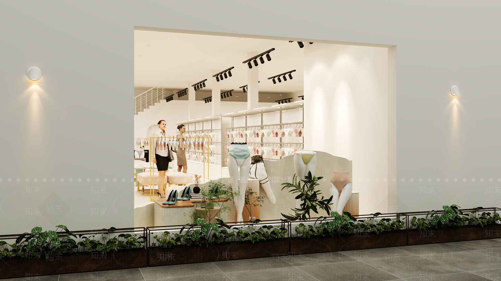 现代服装店3D模型下载【ID:1193437967】