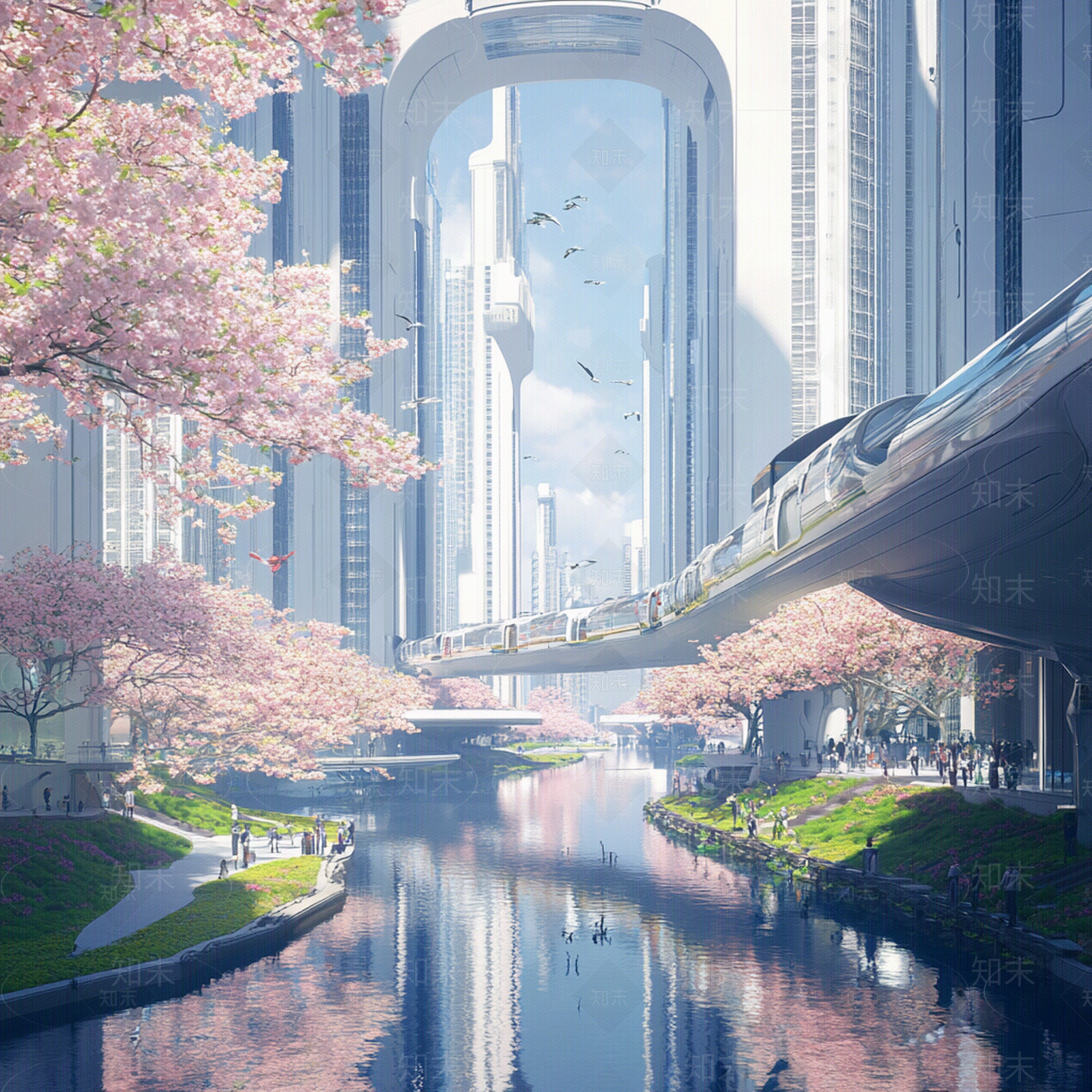 现代街道外景贴图下载【ID:1193439551】