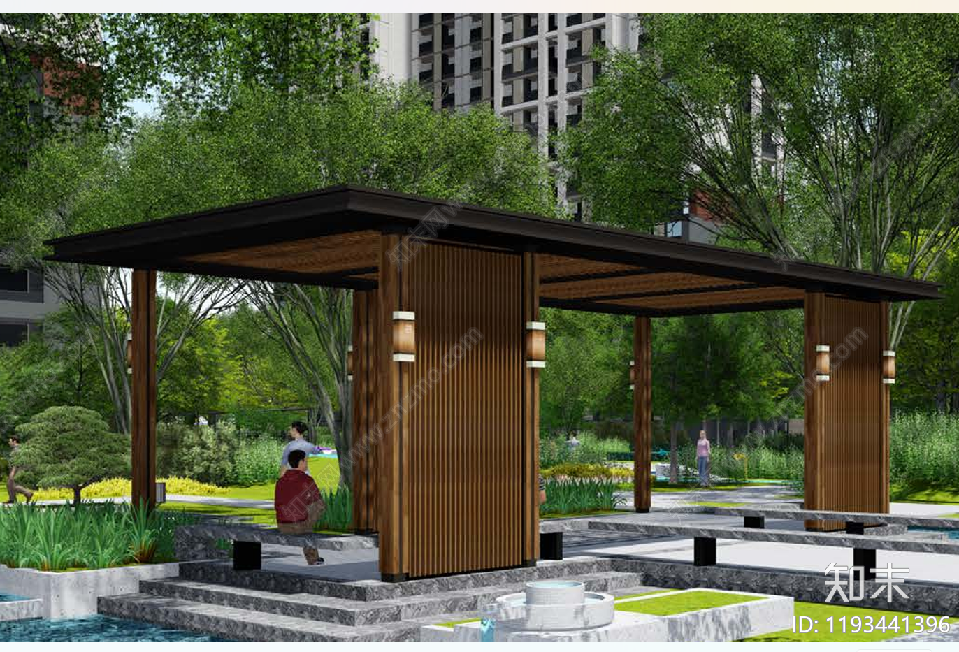 现代廊架cad施工图下载【ID:1193441396】