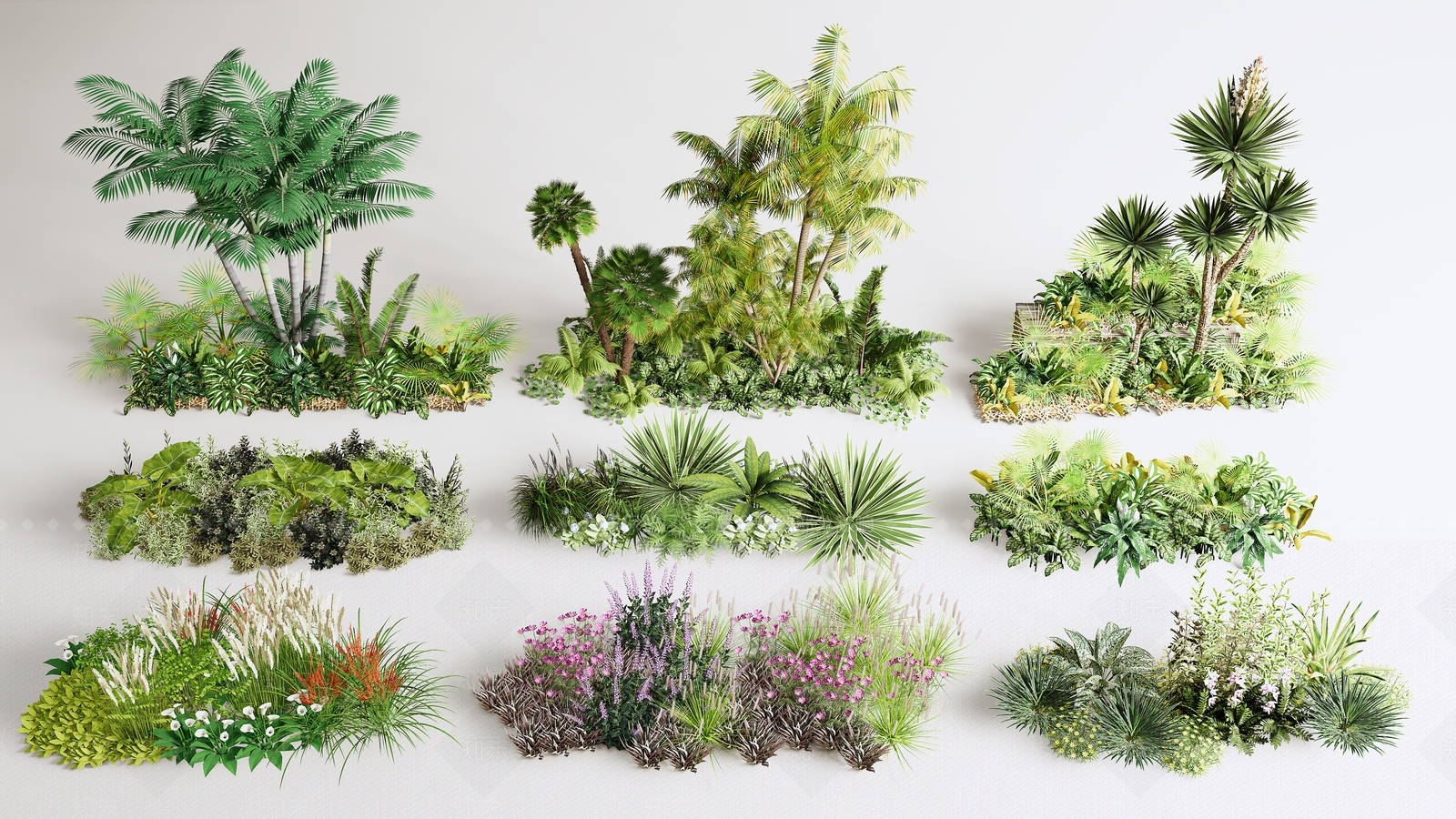 植物堆3D模型下载【ID:1193441848】