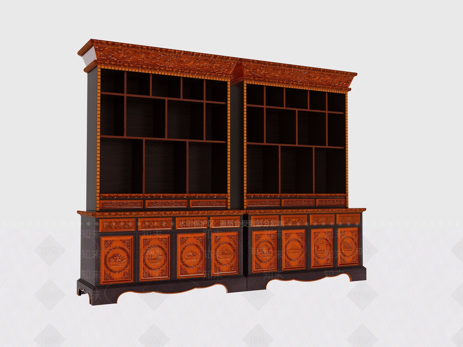 新中式佛龛3D模型下载【ID:1193443658】