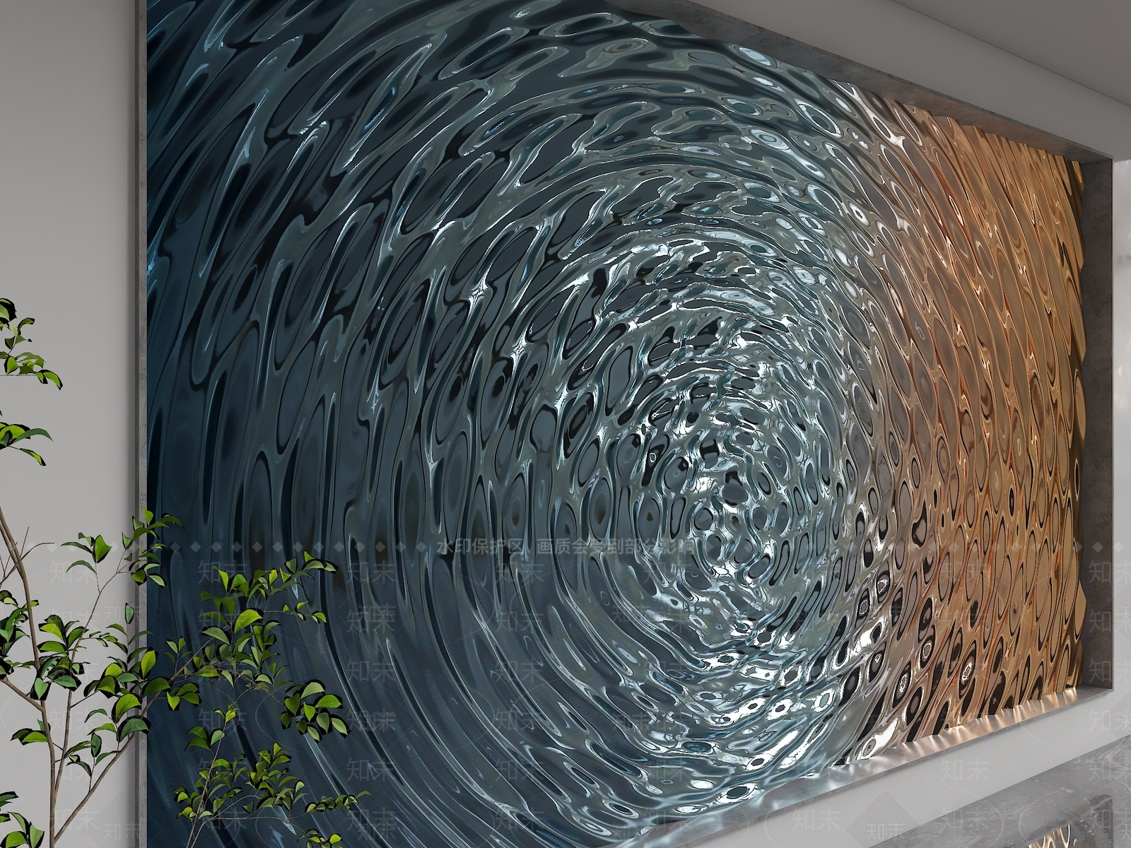 现代其他墙面3D模型下载【ID:1193446767】