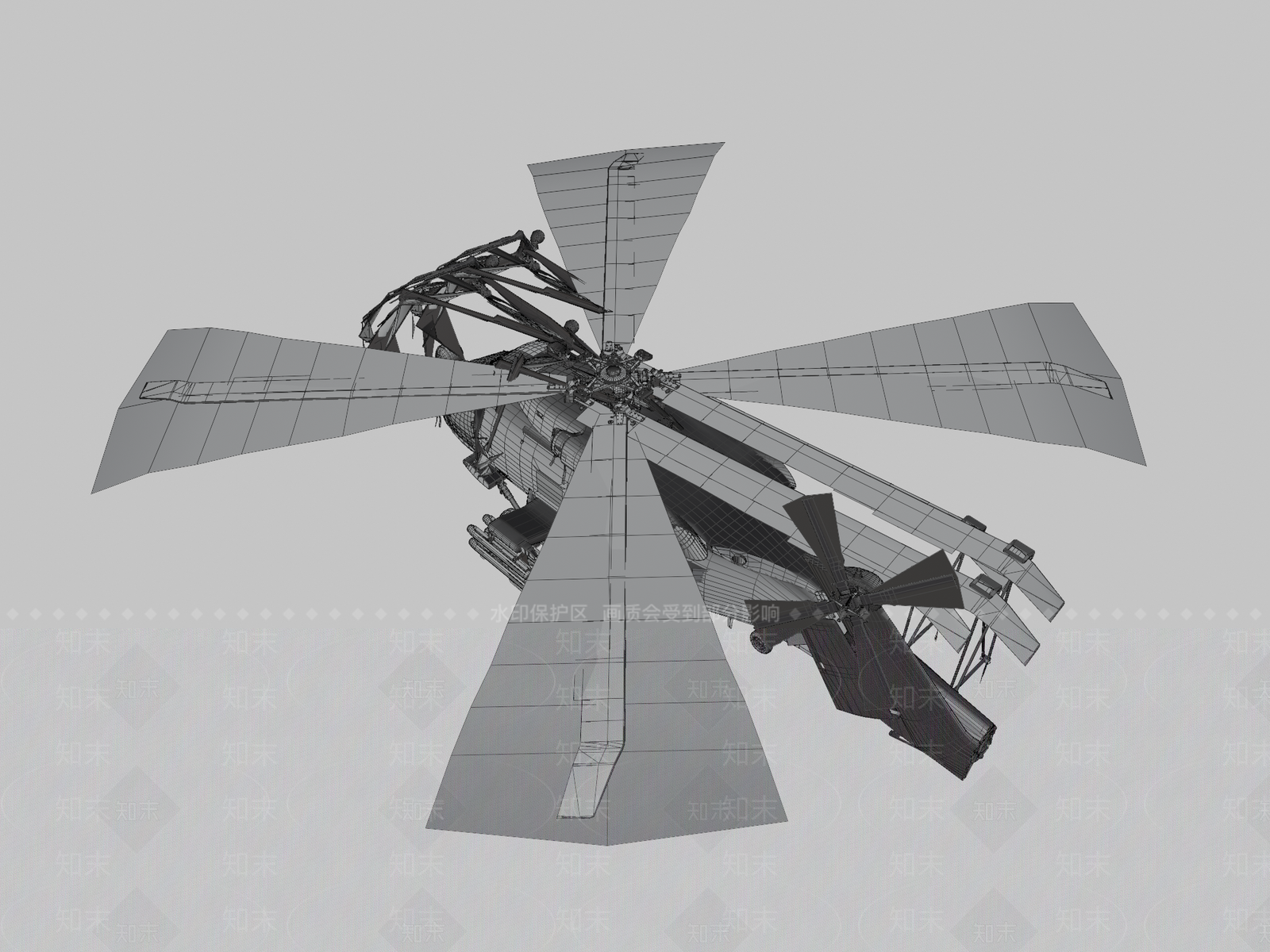 飞机3D模型下载【ID:1193449957】