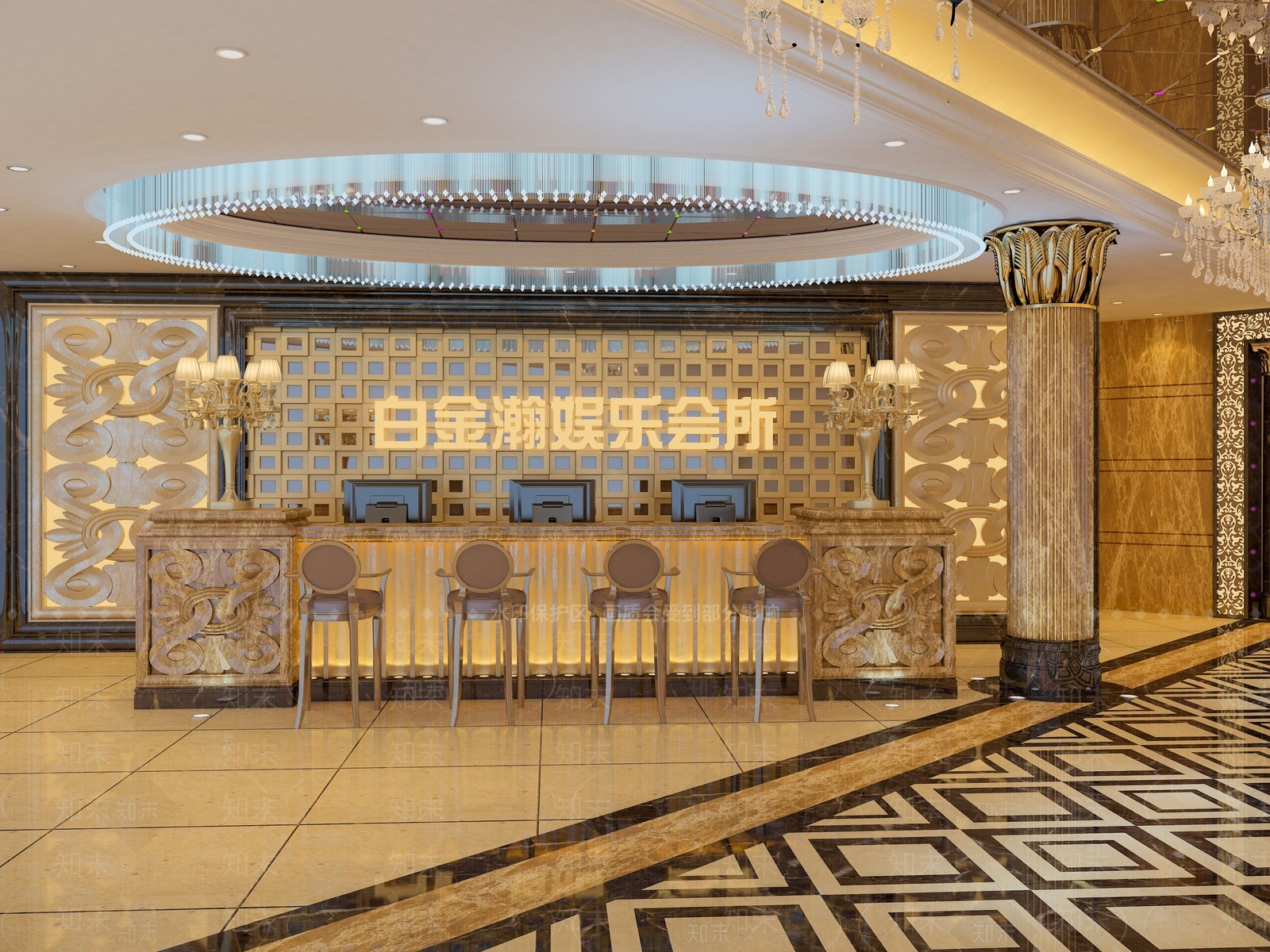 欧式轻奢KTV3D模型下载【ID:1193450943】