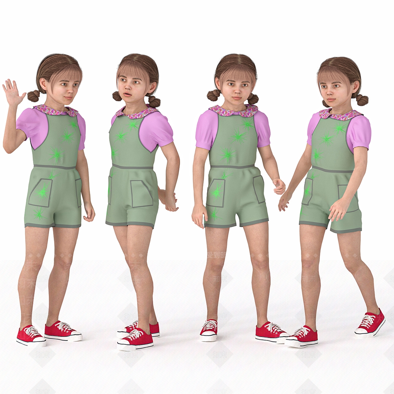 儿童3D模型下载【ID:1193453000】