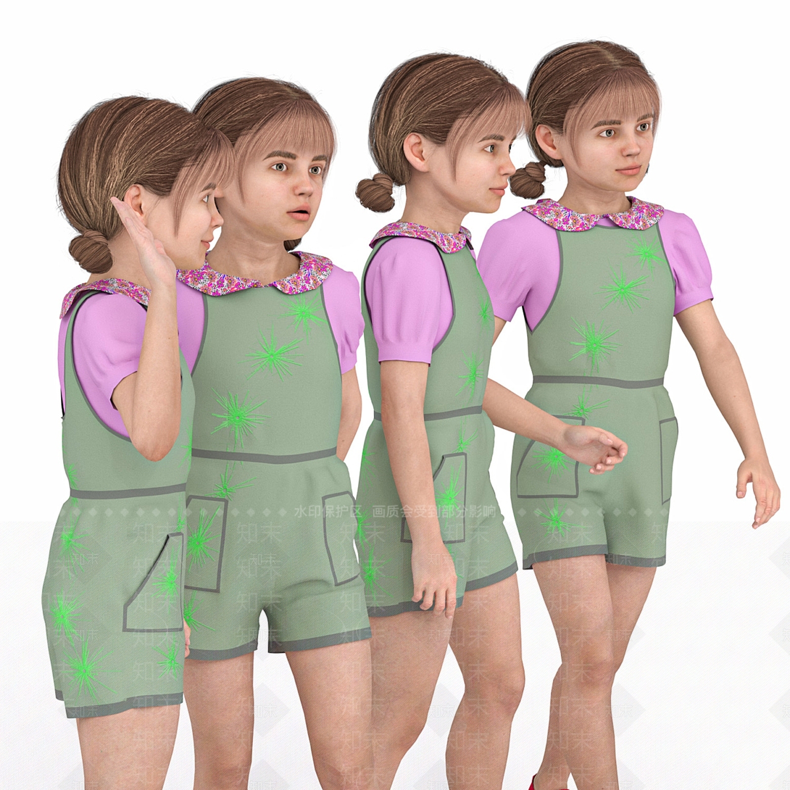 儿童3D模型下载【ID:1193453000】