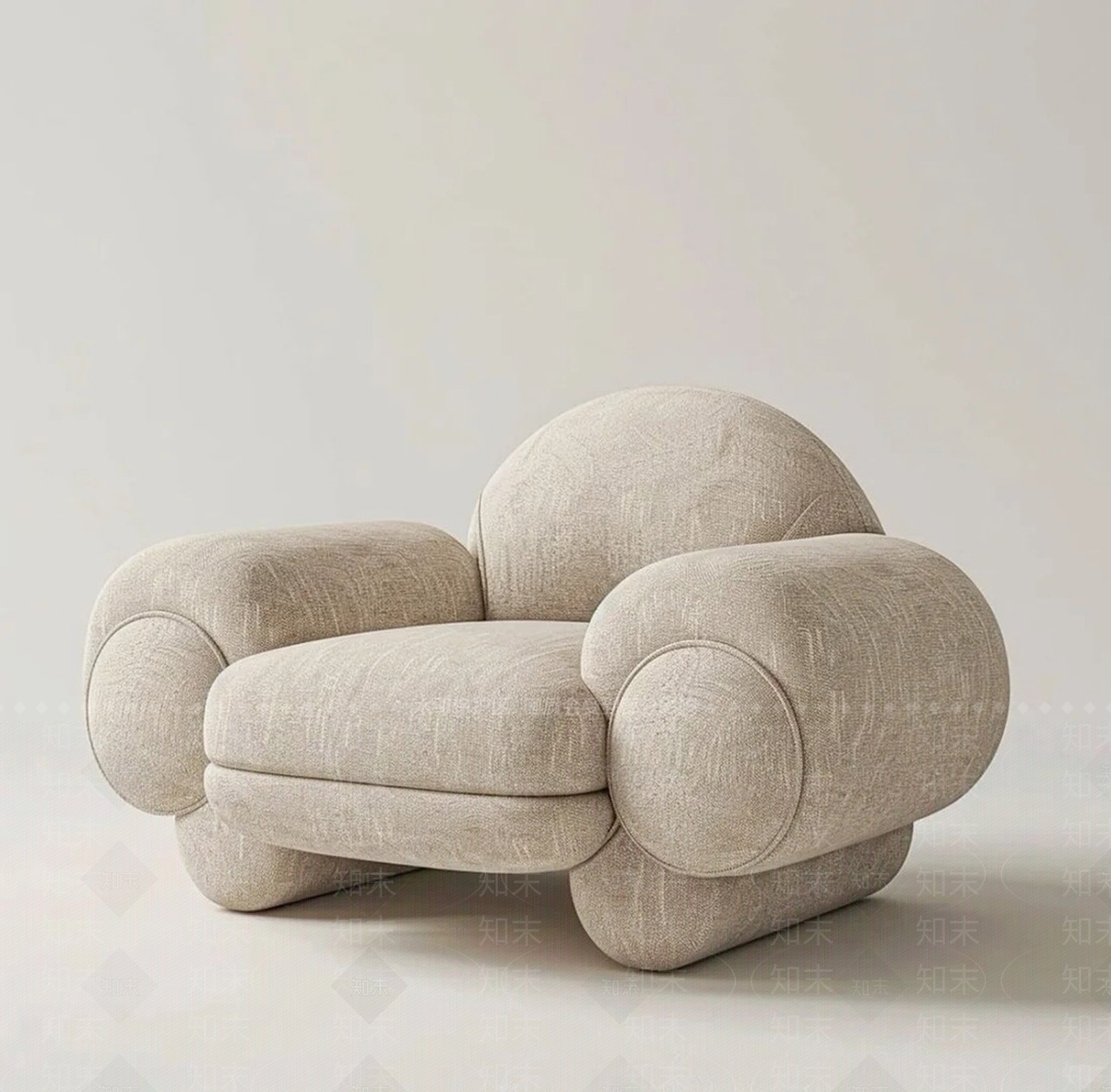 现代懒人沙发SU模型下载【ID:1193453574】