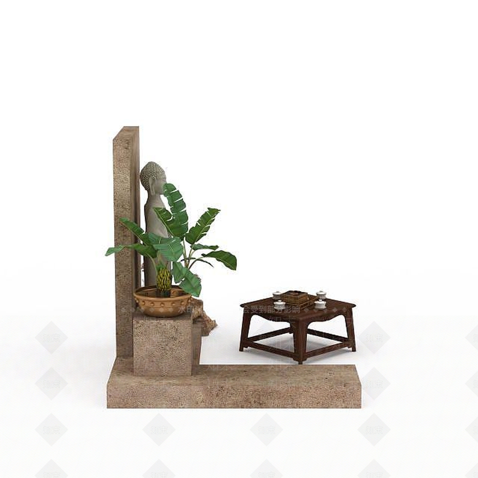 现代其他景观小品3D模型下载【ID:1193454002】