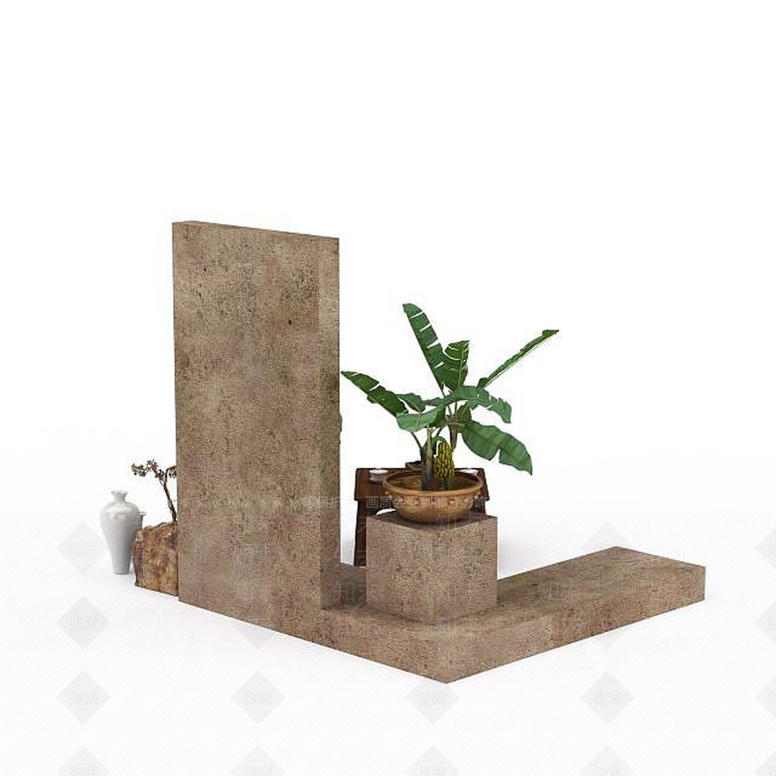 现代其他景观小品3D模型下载【ID:1193454002】