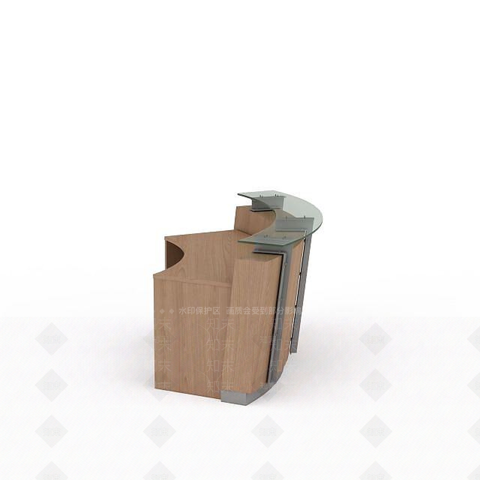 现代书桌3D模型下载【ID:1193454467】
