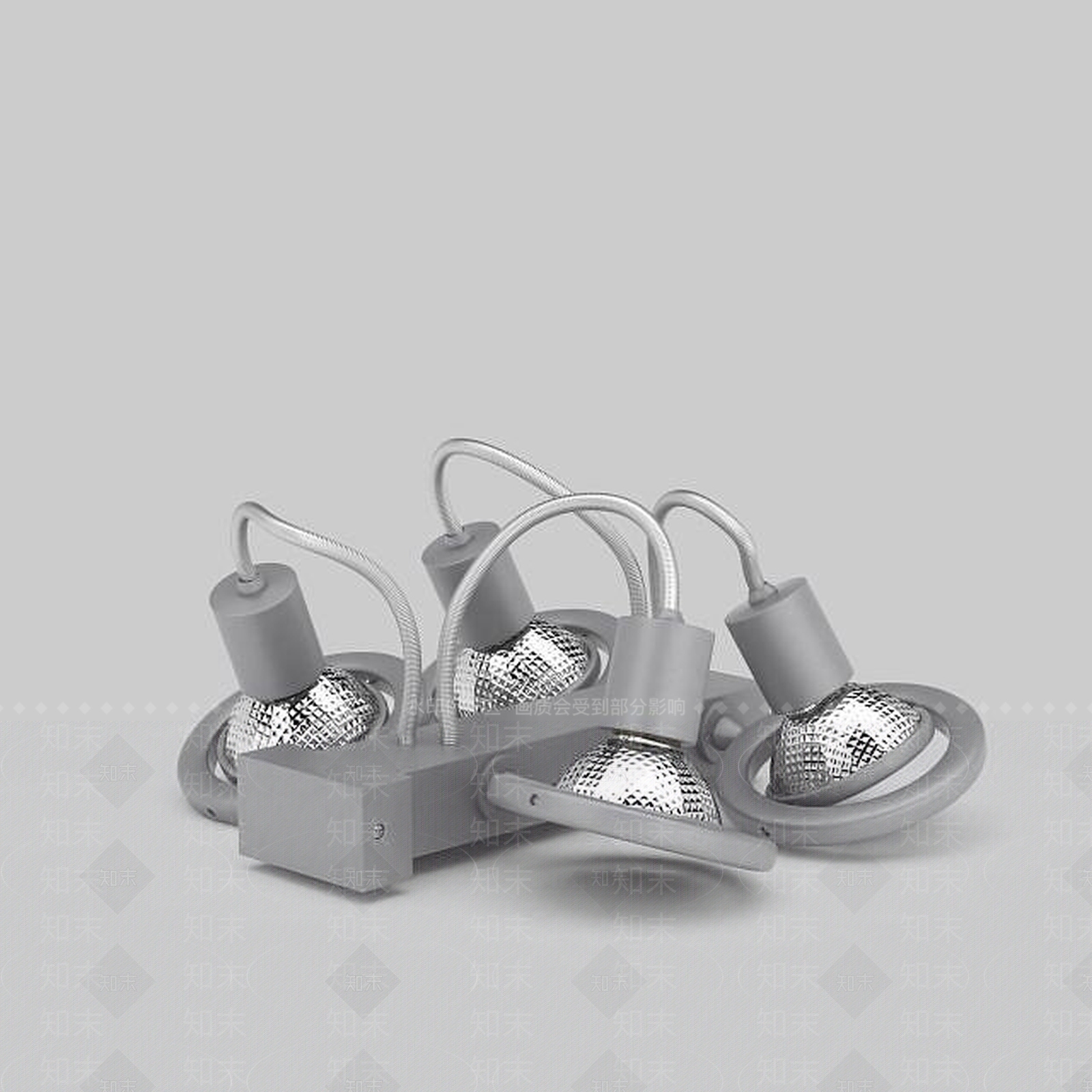 现代灯具组合3D模型下载【ID:1193455616】