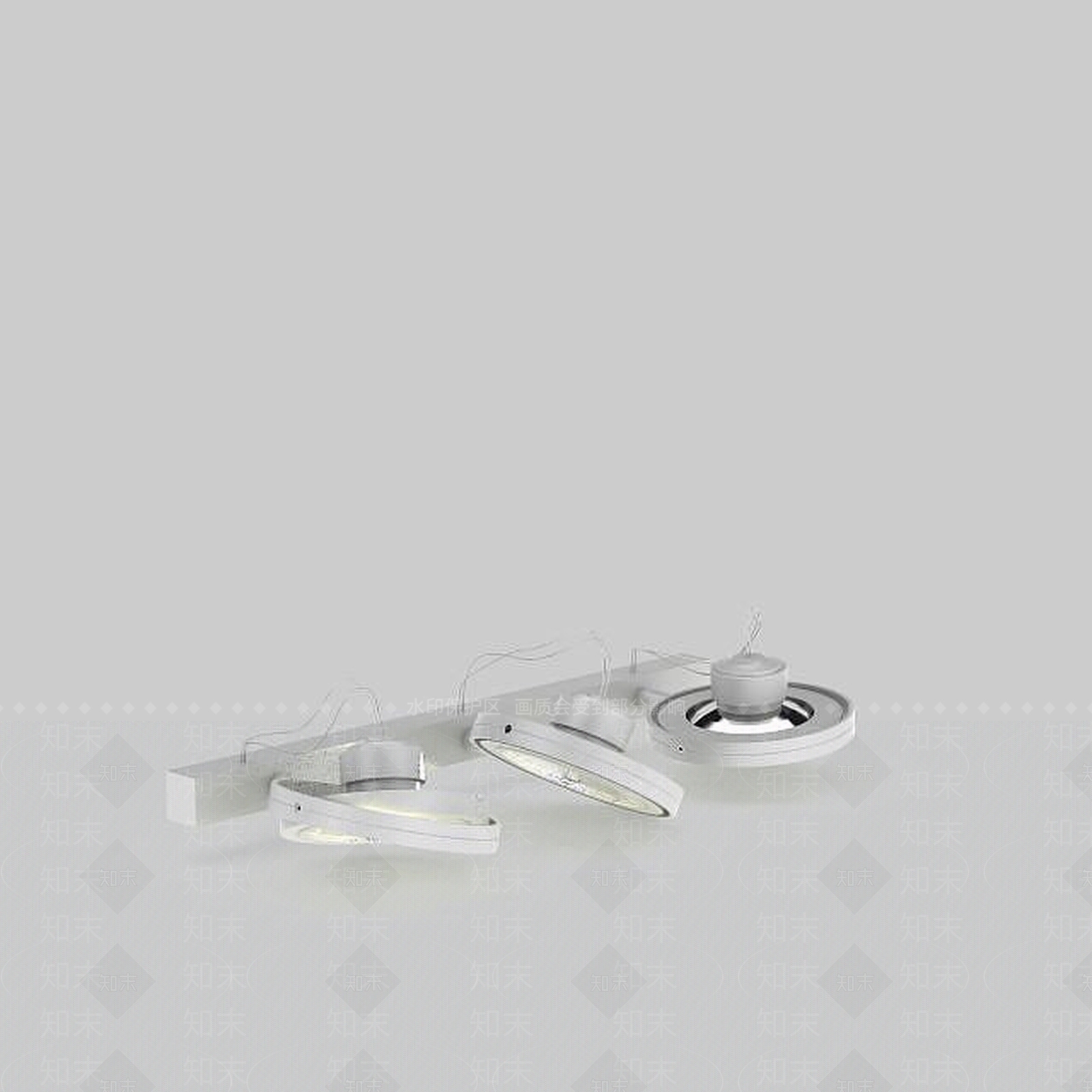 现代灯具组合3D模型下载【ID:1193455776】