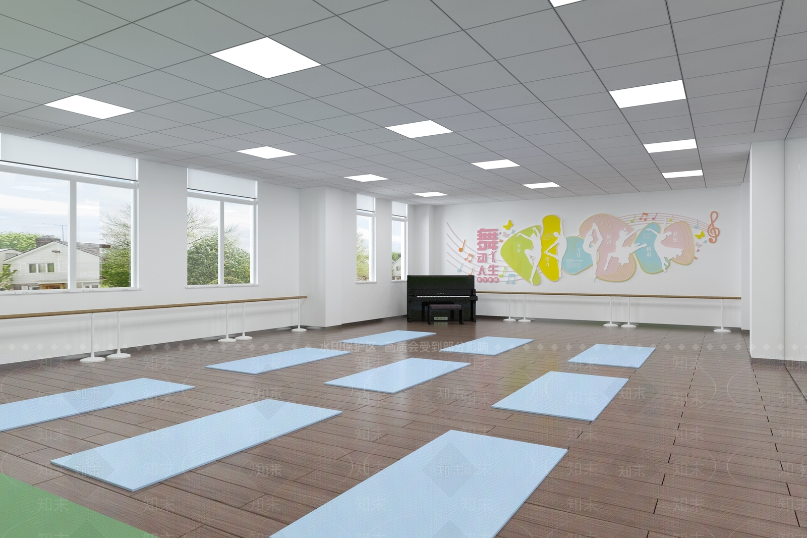 现代教室3D模型下载【ID:1193460667】