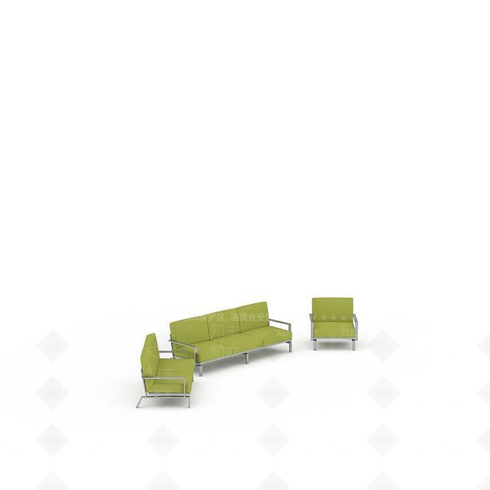 现代双人沙发3D模型下载【ID:1193460880】