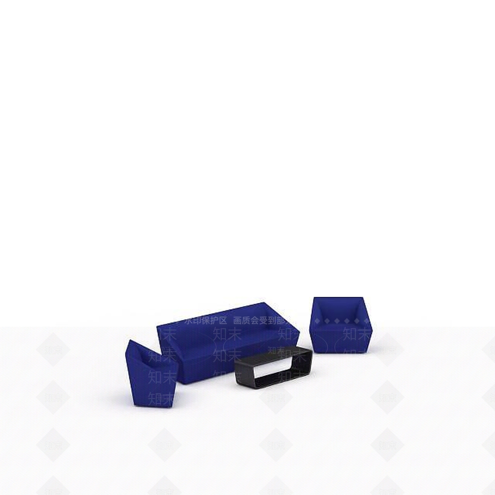 现代双人沙发3D模型下载【ID:1193460845】