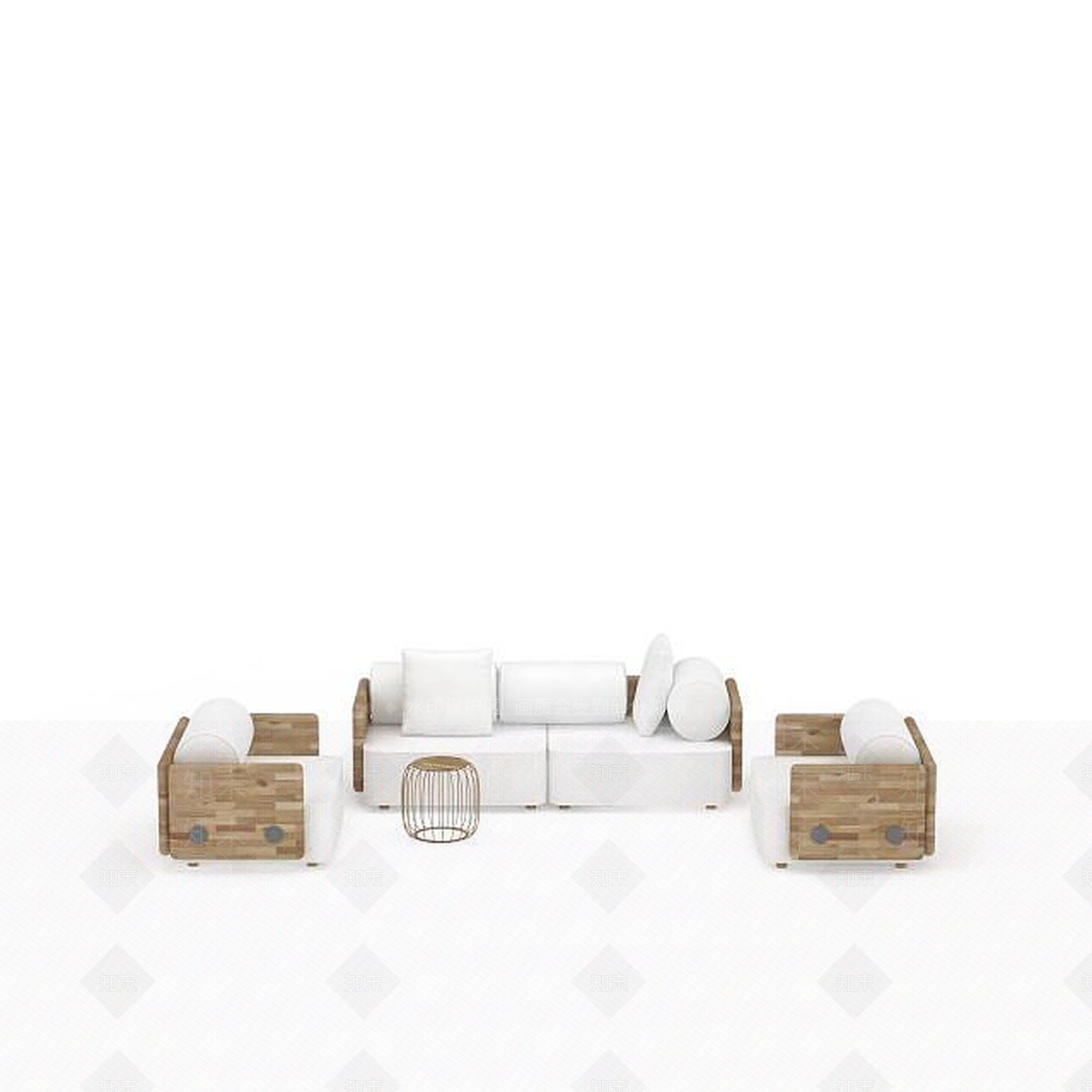 现代沙发组合3D模型下载【ID:1193460971】