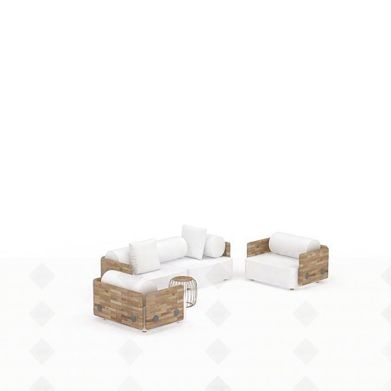现代沙发组合3D模型下载【ID:1193460971】