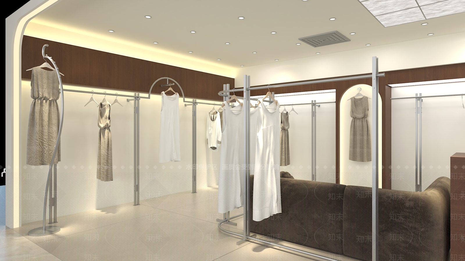 简约商场3D模型下载【ID:1193464002】