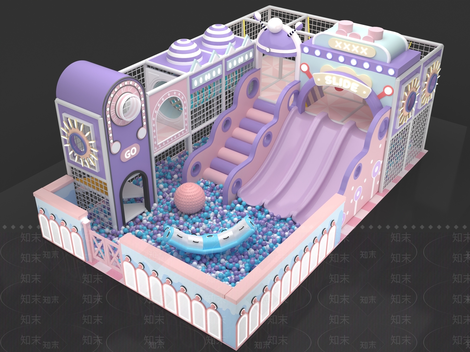 现代儿童活动空间SU模型下载【ID:1193475145】
