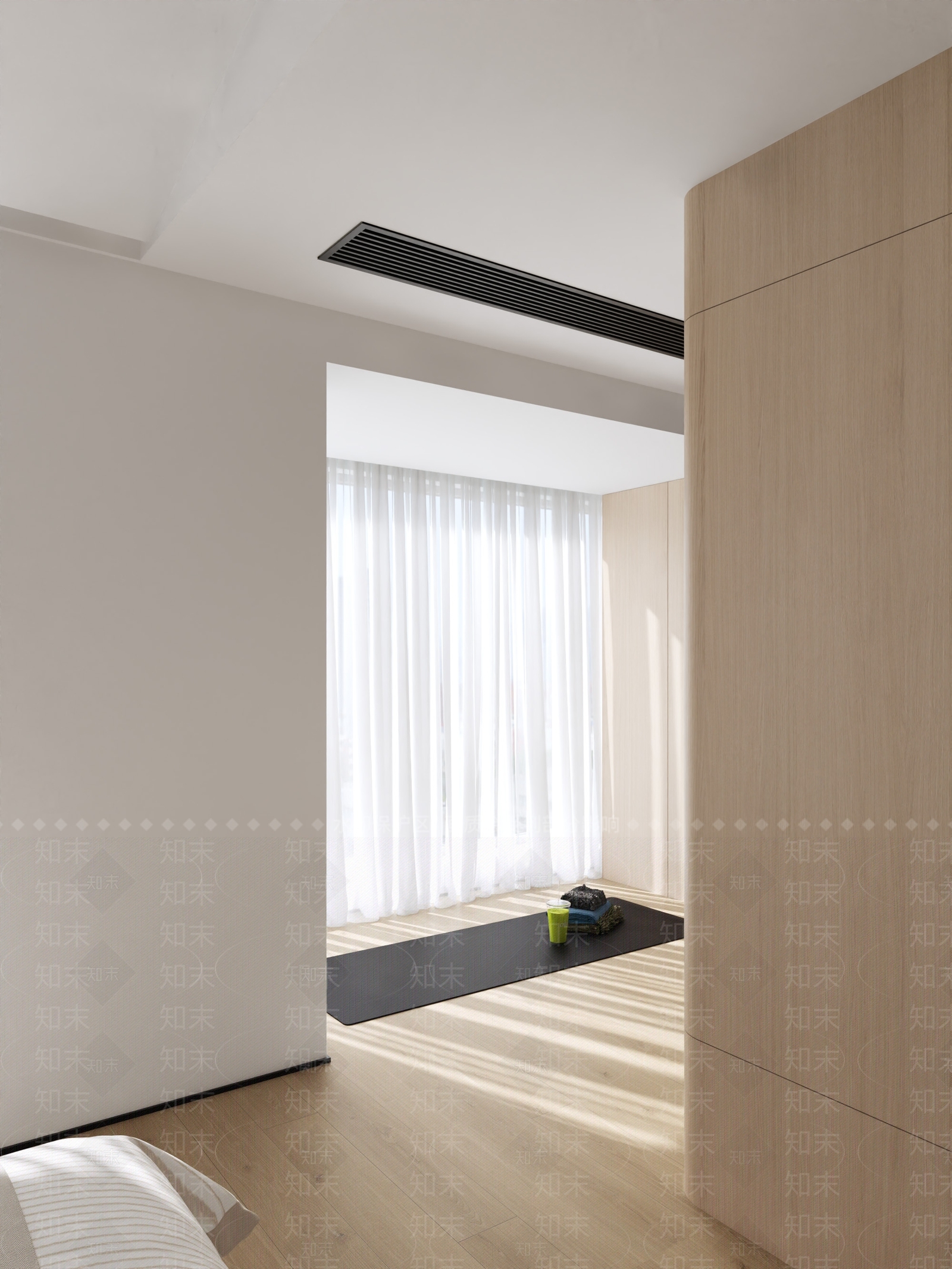 原木意式家居卧室3D模型下载【ID:1193478637】