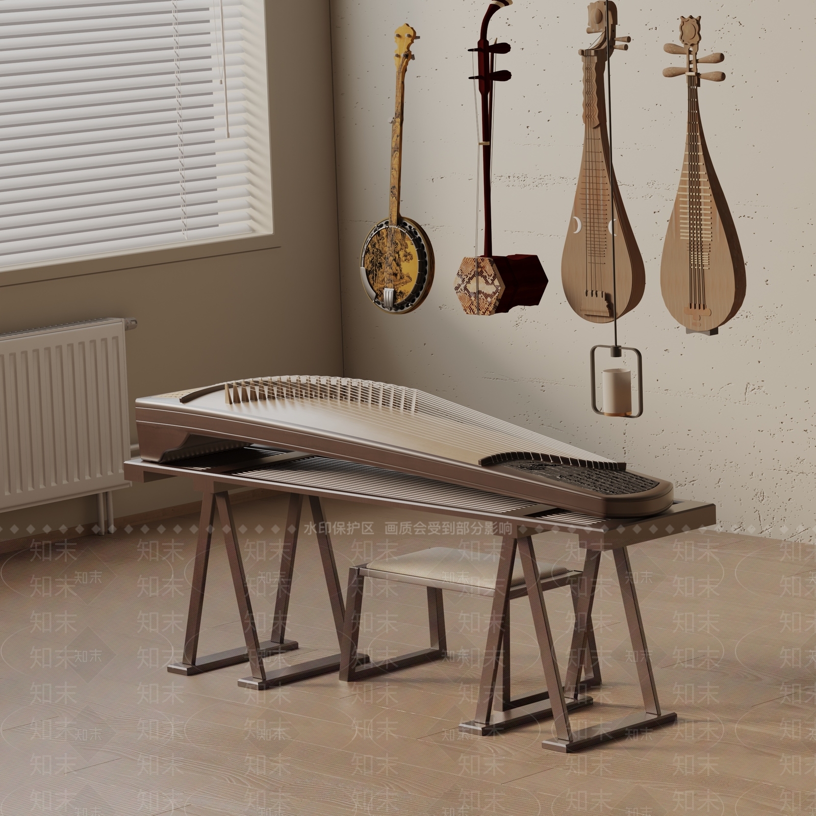 乐器3D模型下载【ID:1193481380】