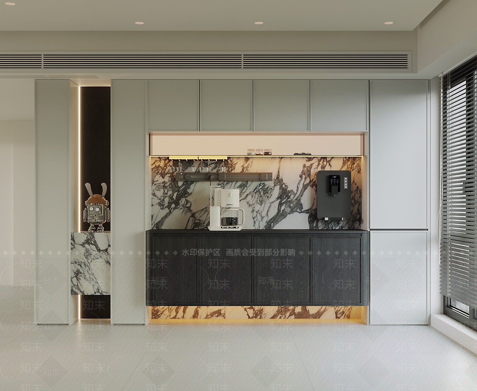 现代极简餐边柜3D模型下载【ID:1193488142】