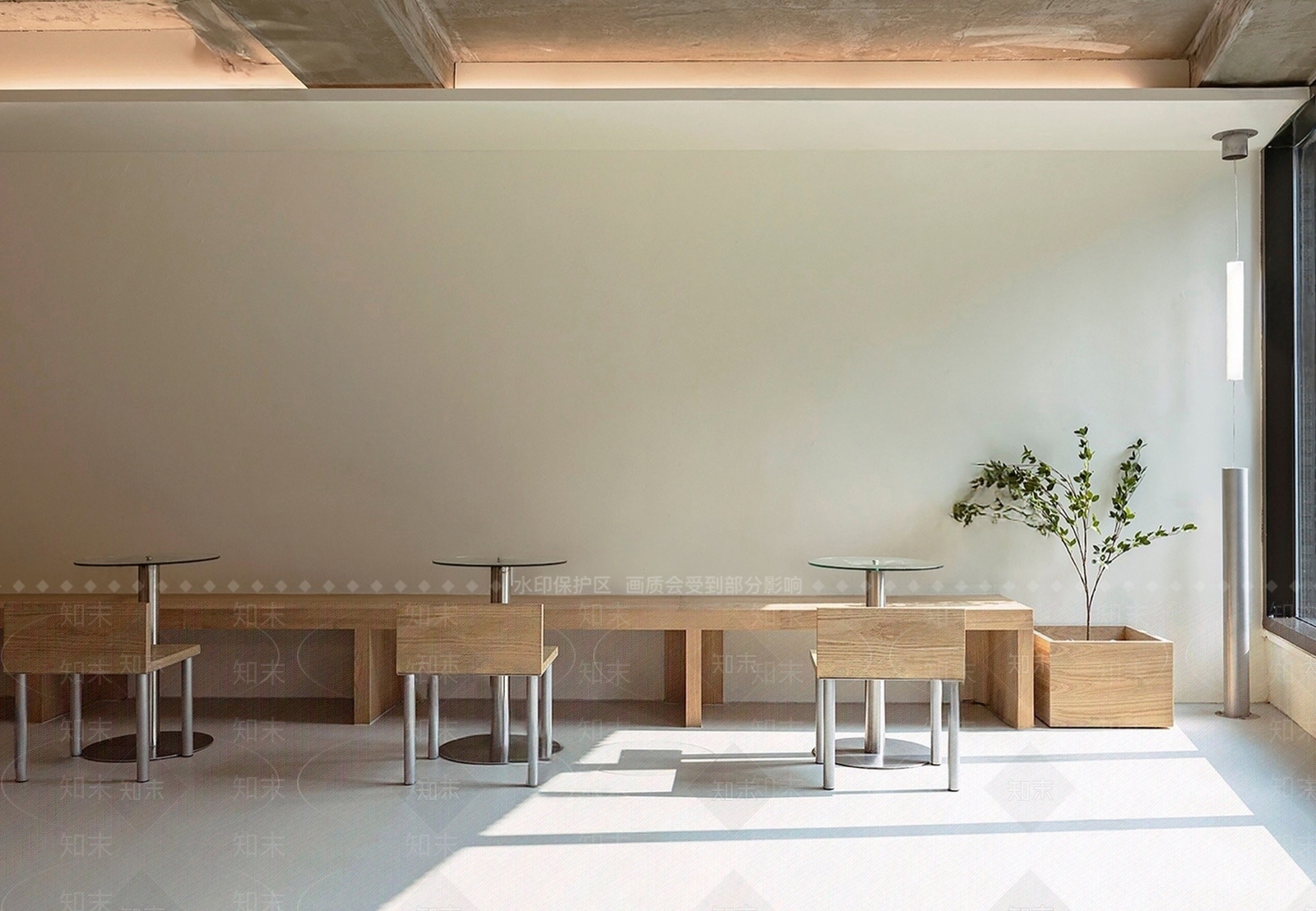 极简工业茶餐厅SU模型下载【ID:1193489756】