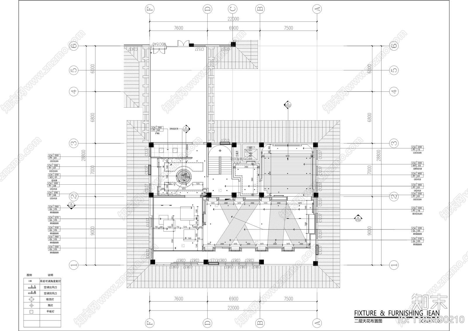 现代培训中心cad施工图下载【ID:1193490210】