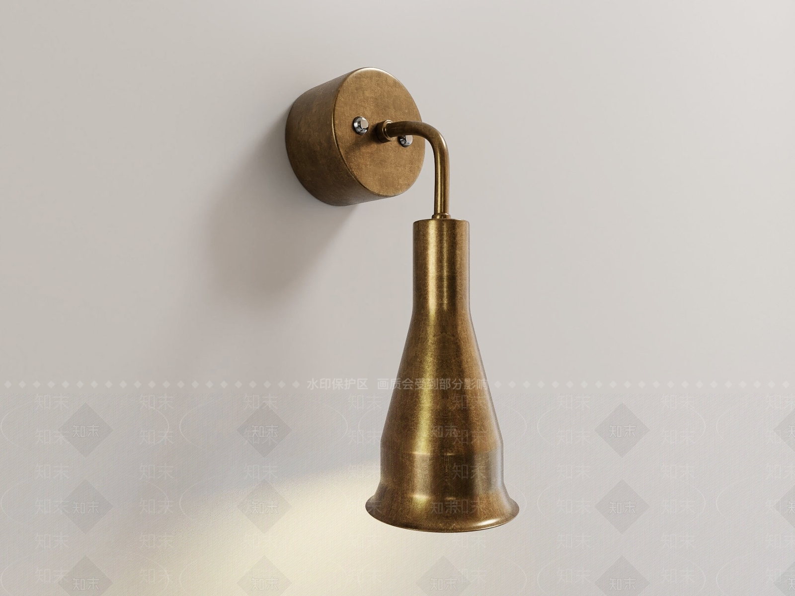 复古壁灯SU模型下载【ID:1193500166】