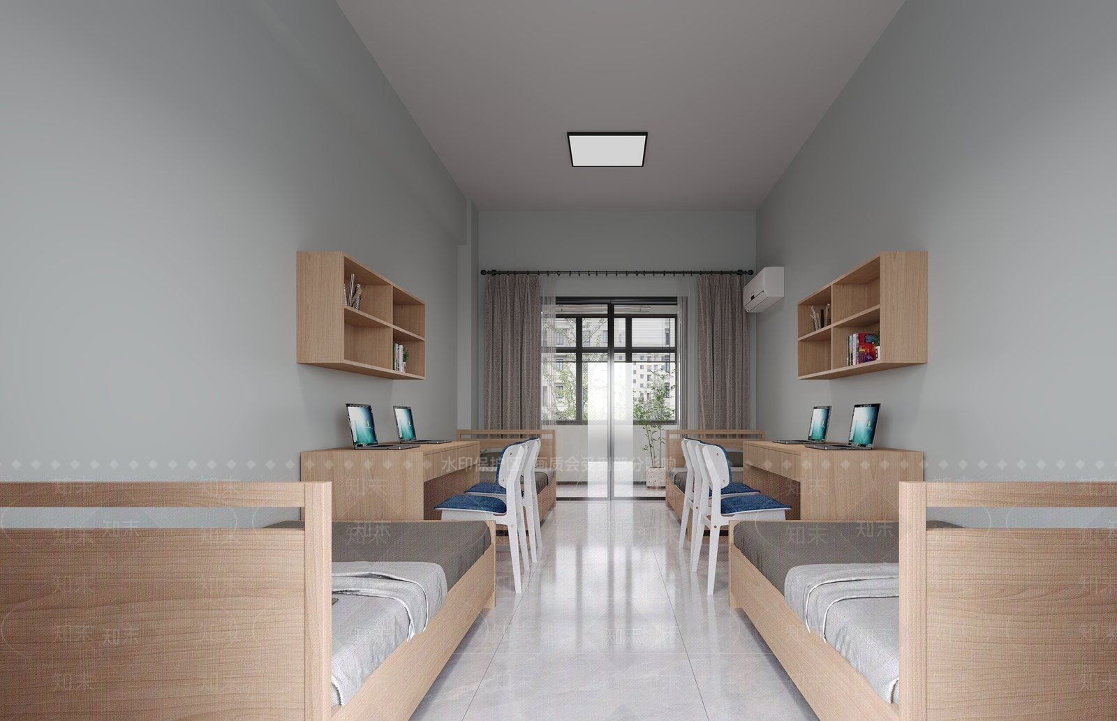 现代宿舍SU模型下载【ID:1193500371】