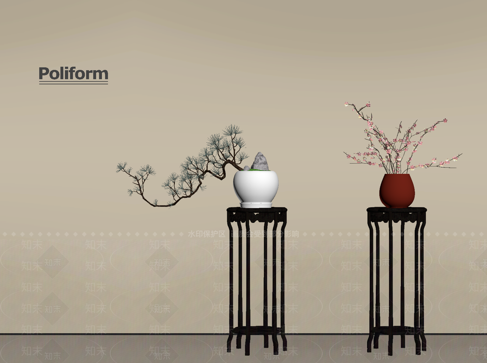 新中式花瓶SU模型下载【ID:1193508868】