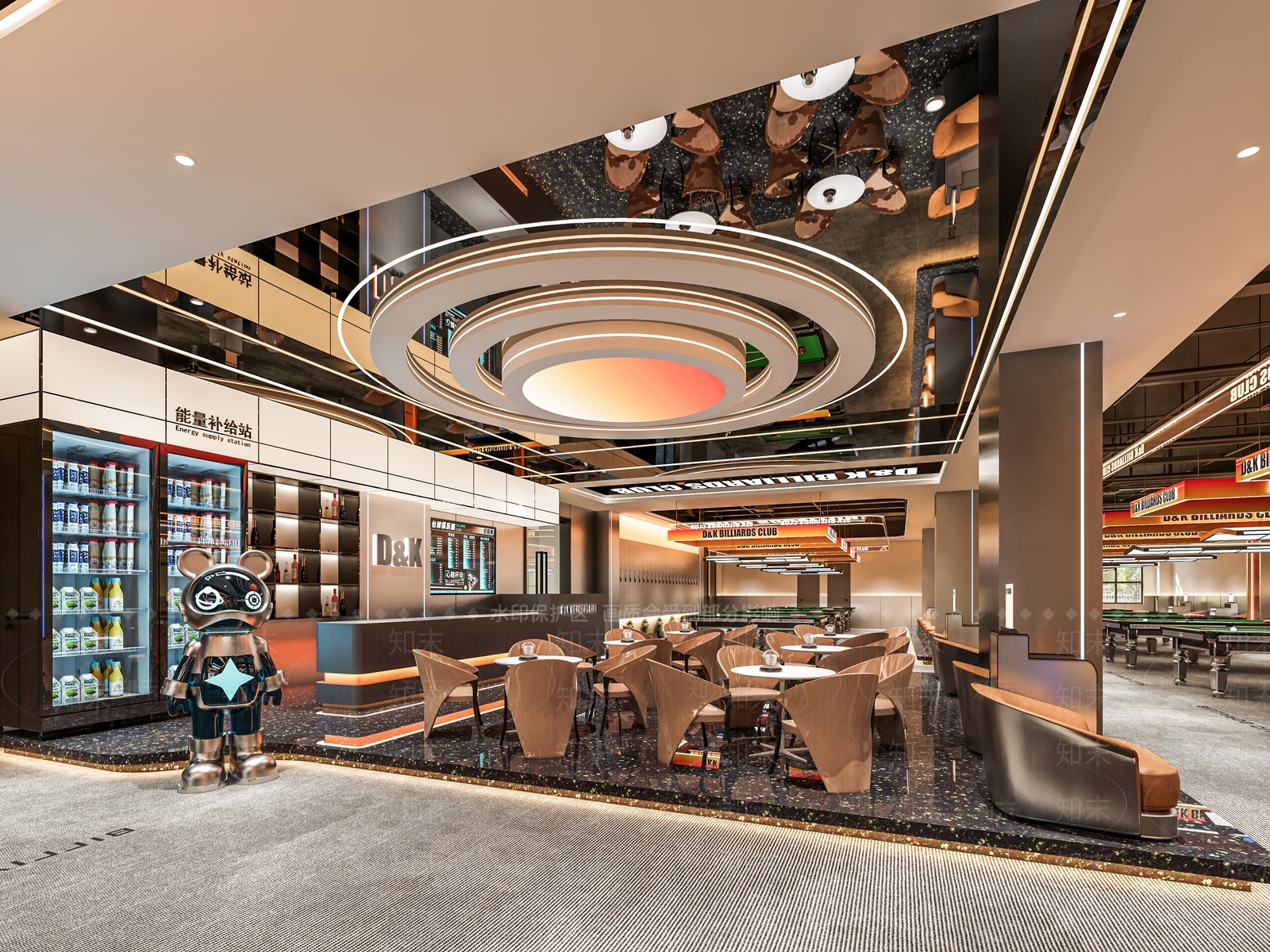 现代台球室SU模型下载【ID:1193509914】