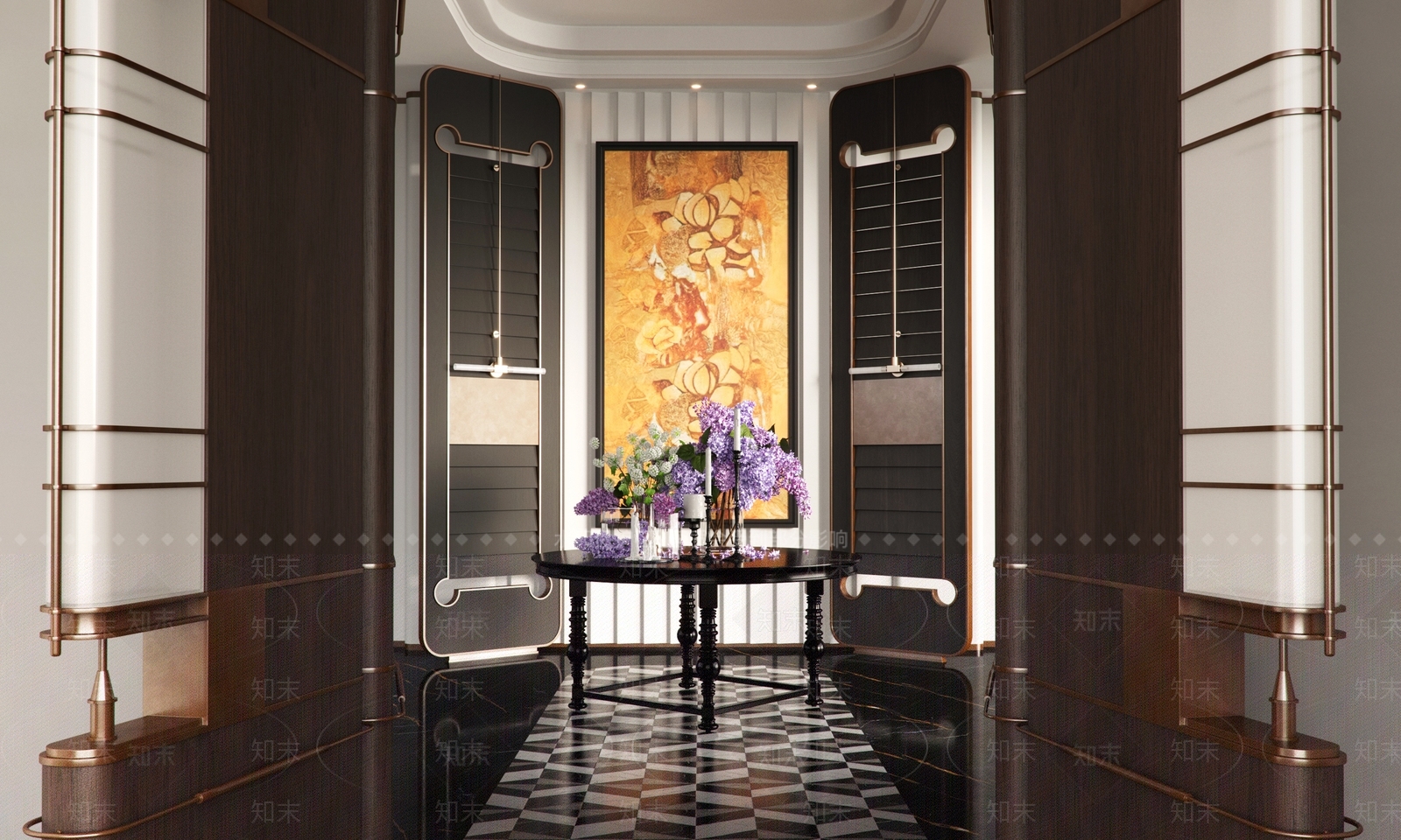 现代酒店大堂SU模型下载【ID:1193513791】