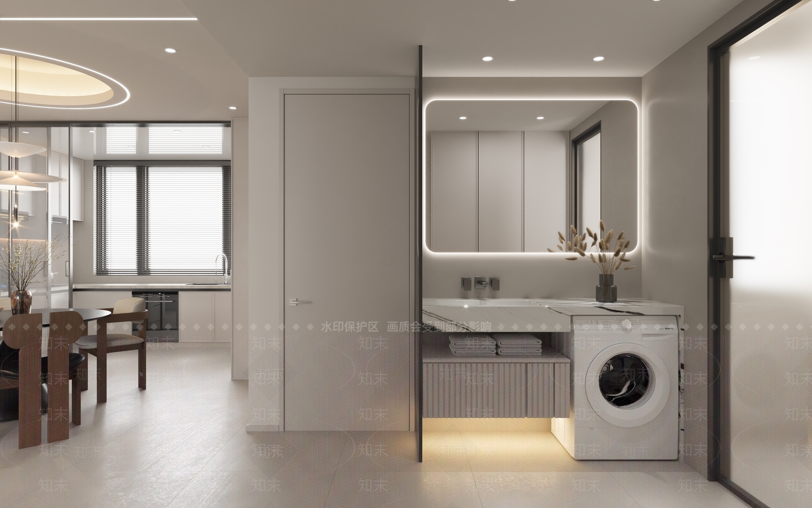现代复古卫生间3D模型下载【ID:1193515107】