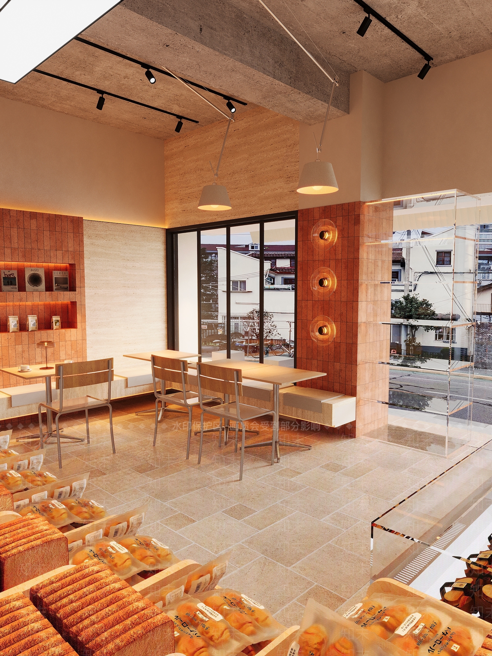 现代工业甜品面包店3D模型下载【ID:1193517513】