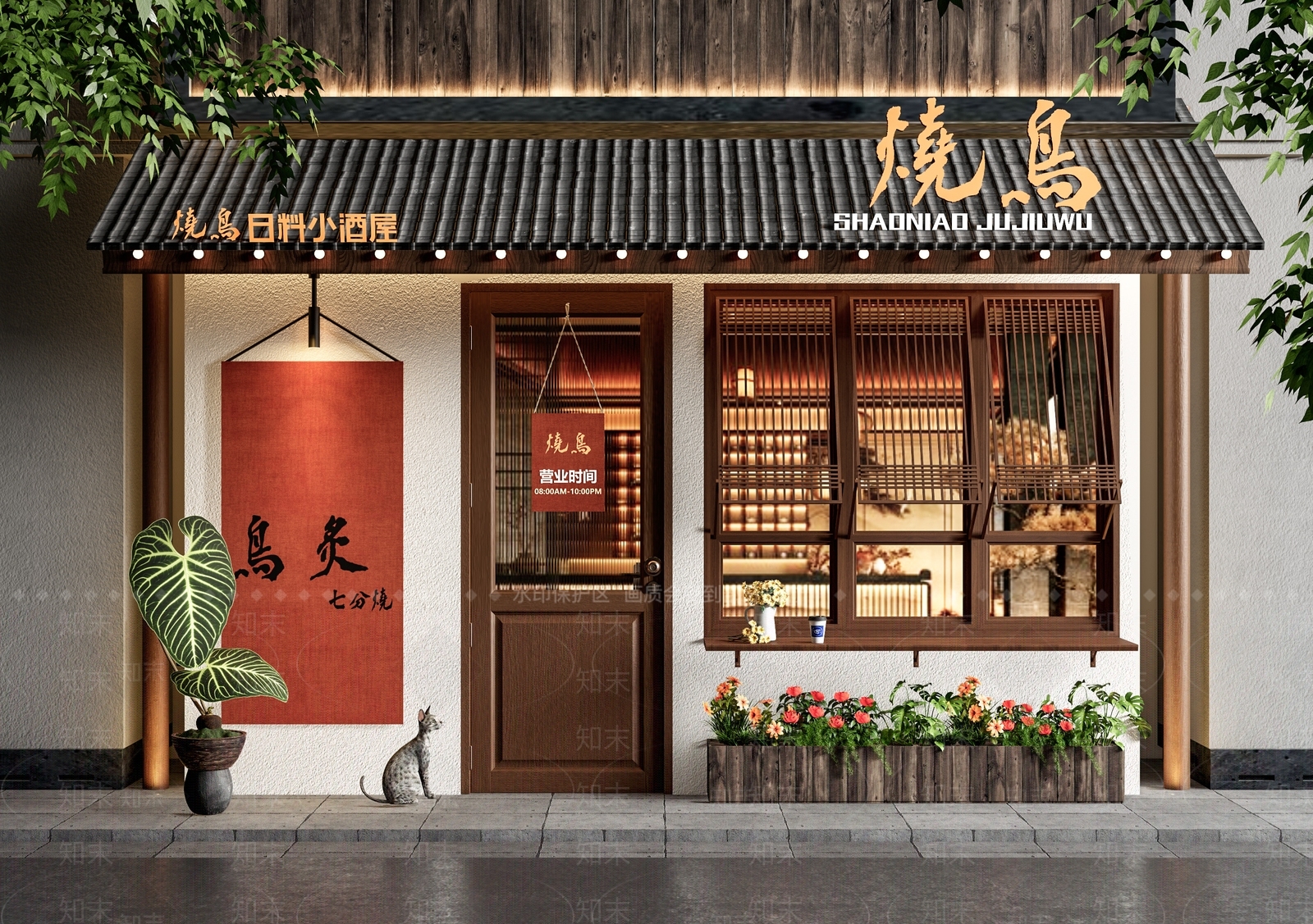 日式门头3D模型下载【ID:1193518702】