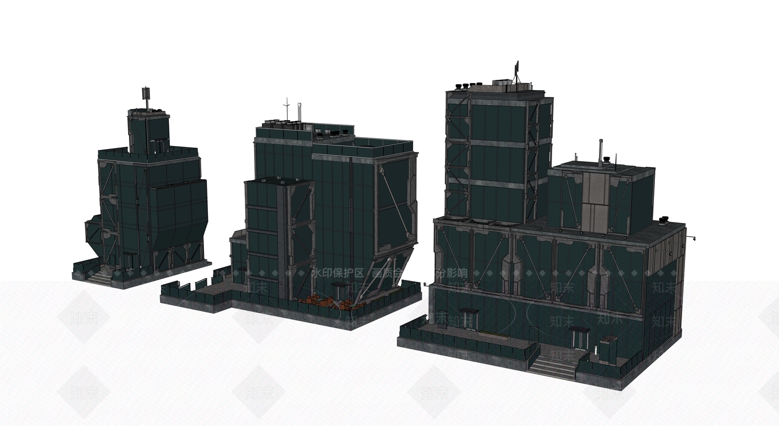 现代其他商业建筑SU模型下载【ID:1193521704】