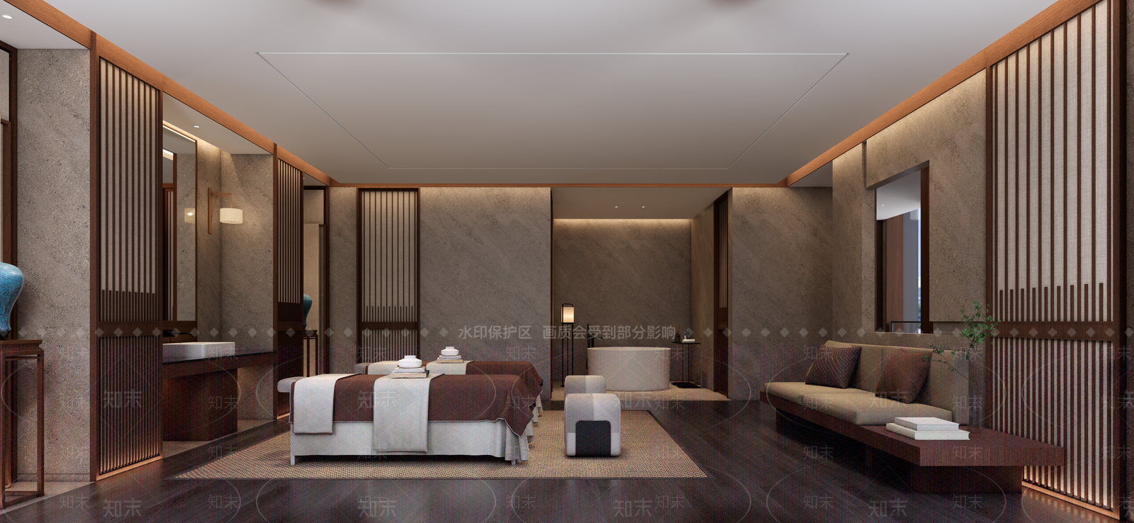 新中式中式美妆店SU模型下载【ID:1193523657】