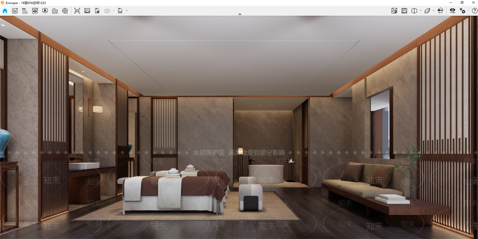 新中式中式美妆店SU模型下载【ID:1193523657】