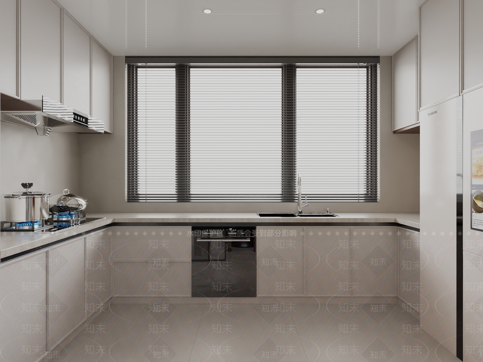 现代封闭式厨房3D模型下载【ID:1193524391】