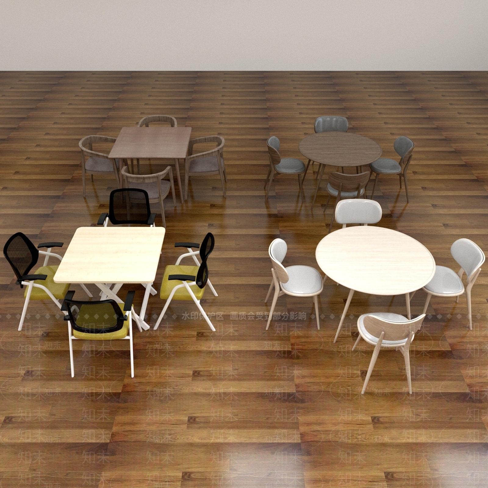 现代中式其他桌椅3D模型下载【ID:1193525908】