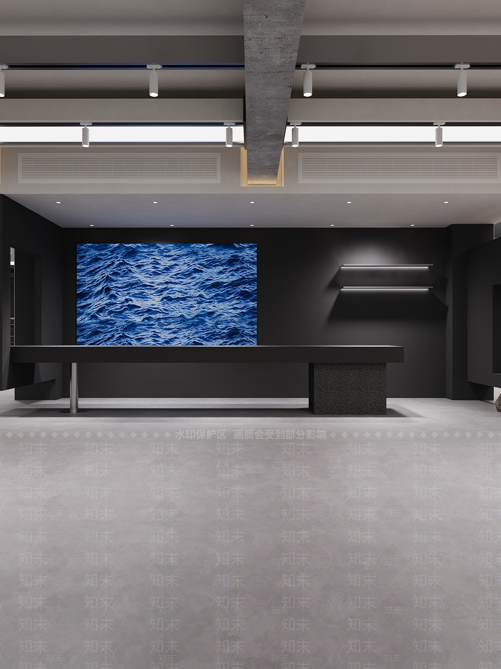 现代办公大厅3D模型下载【ID:1215124417】
