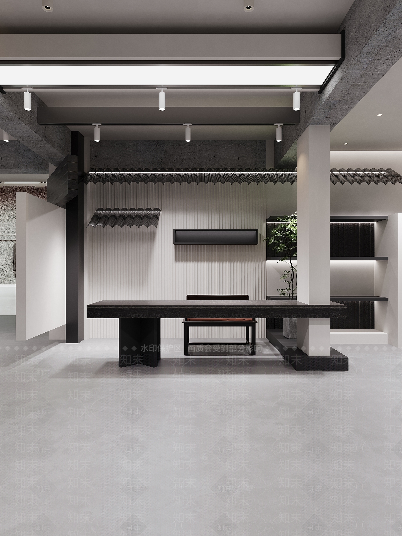 现代极简其他商业空间3D模型下载【ID:1193527761】