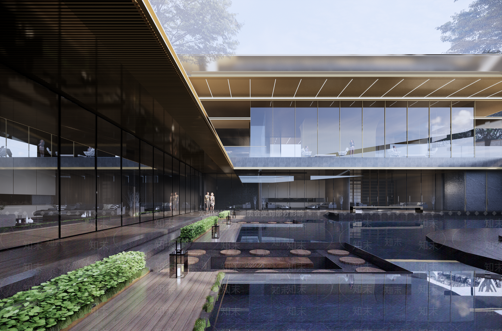 现代小区建筑SU模型下载【ID:1193528131】