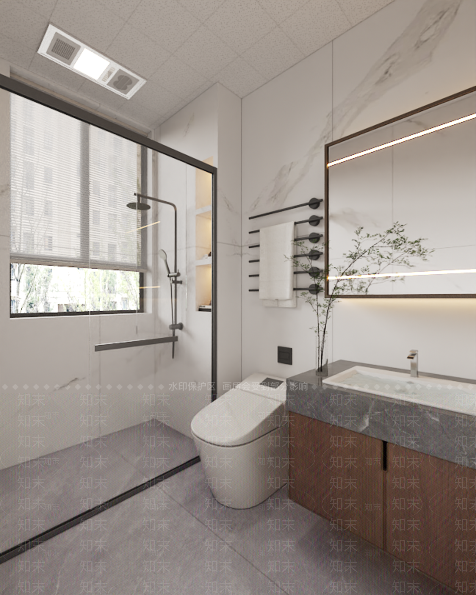 新中式卫生间3D模型下载【ID:1193529035】