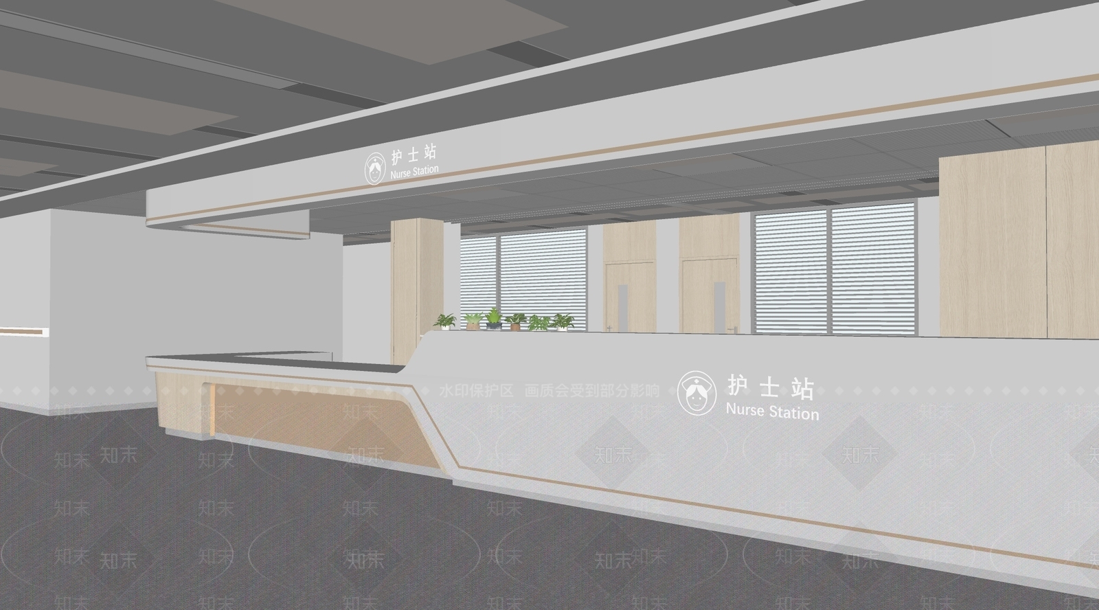 现代医院SU模型下载【ID:1193529203】