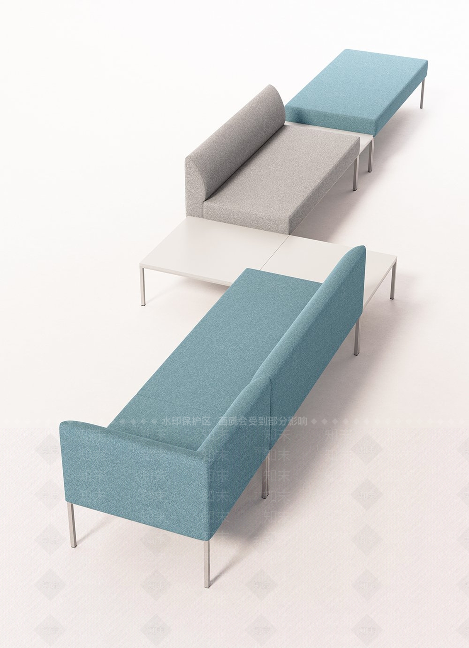 现代简约沙发组合SU模型下载【ID:1193529179】